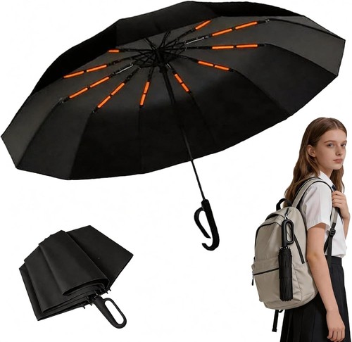 Umbrella with hook - umbrella, handle